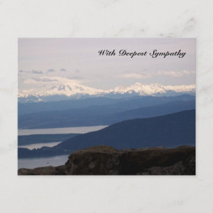 Sympathie-Karte der Misty Sea Bible Verse Karte