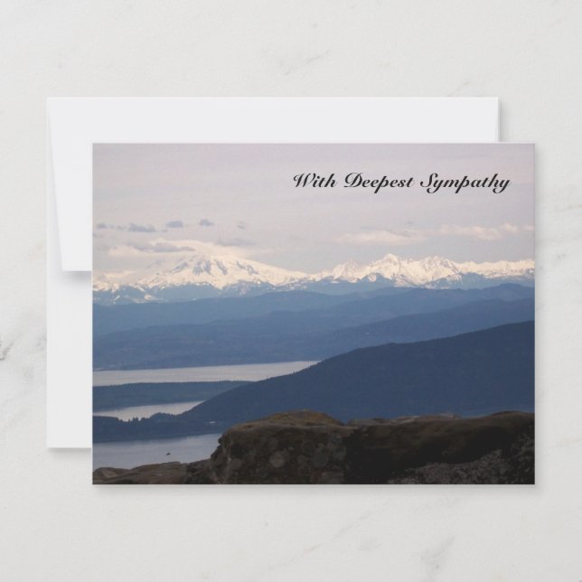 Sympathie-Karte der Misty Sea Bible Verse Karte (Vorderseite)