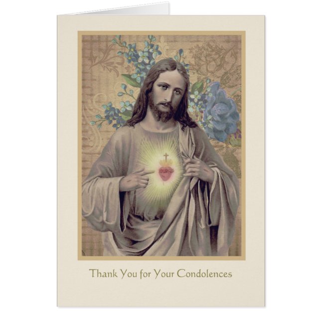 Sympathie pour les funérailles de Jésus Carte Sain (Devant)