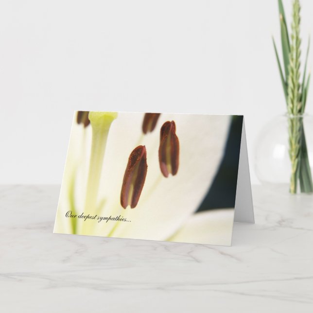 Sympathie "Serenity" / Carte de deuil (Devant)