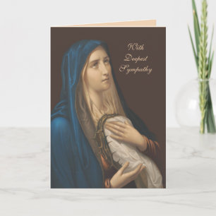 Sympathie Vierge Marie Messe catholique Carte d'of