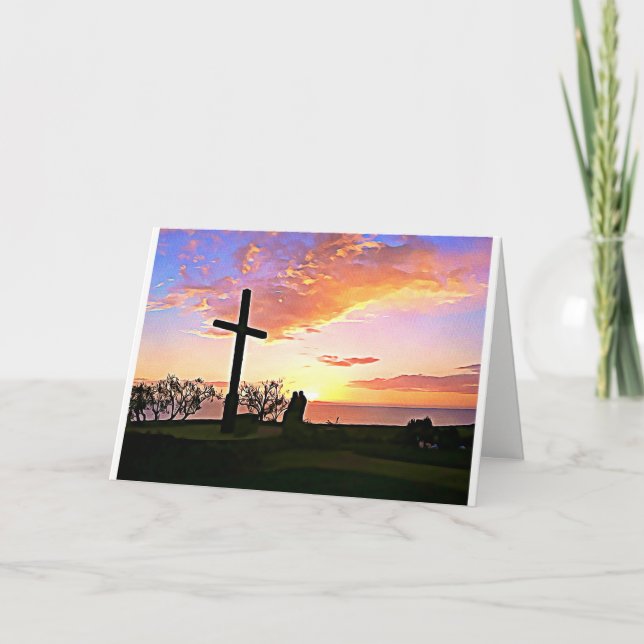 Sympathiekarte, das Kreuz Karte (Vorderseite)