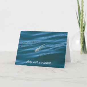 Sympathiekarte - Forever with you (Feather) Karte