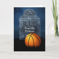 Sympathiekarte für den Verlust Ihres Basketballtea