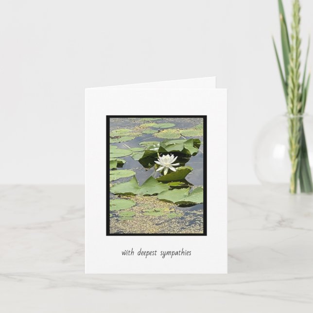 Sympathiekarte für den weißen Teich Karte (Vorderseite)