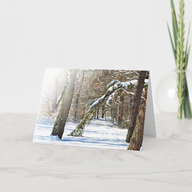 Sympathiekarte für die Winterszene Karte (Vorderseite)