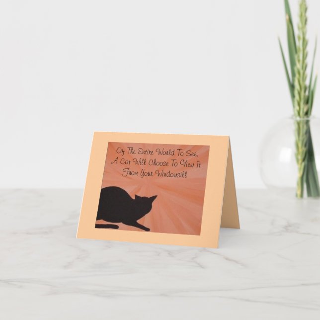 Sympathiekarte für Haustiere - Katze Karte (Vorderseite)