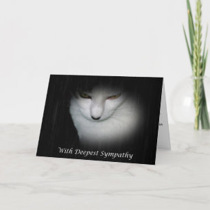 Sympathiekarte für Katzen, Verlust der Katze Karte