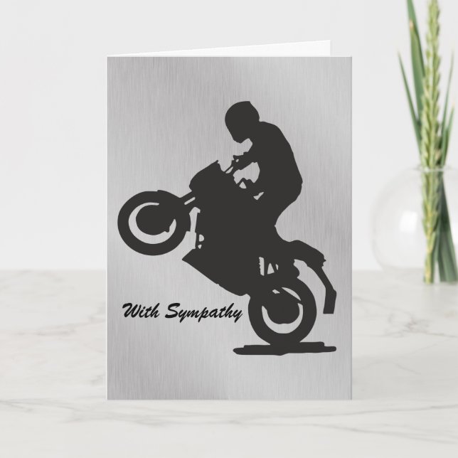 Sympathiekarte für Motorradfahrer Karte (Vorderseite)