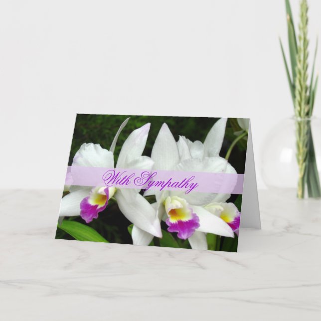 Sympathiekarte für Orchids Karte (Vorderseite)