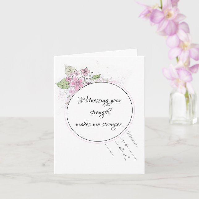 Sympathiekarte für sie karte (Orchidee)