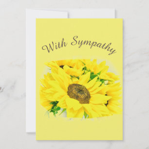Sympathiekarte für Sonnenblumen Karte