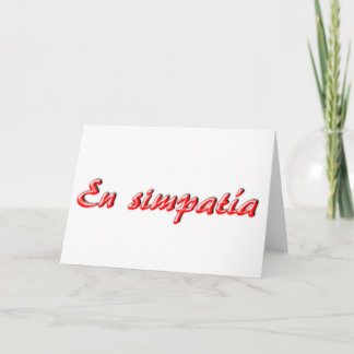 Sympathiekarte Karte