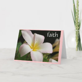 Sympathiekarte: Plumeria w Scripture verse on Fait Karte