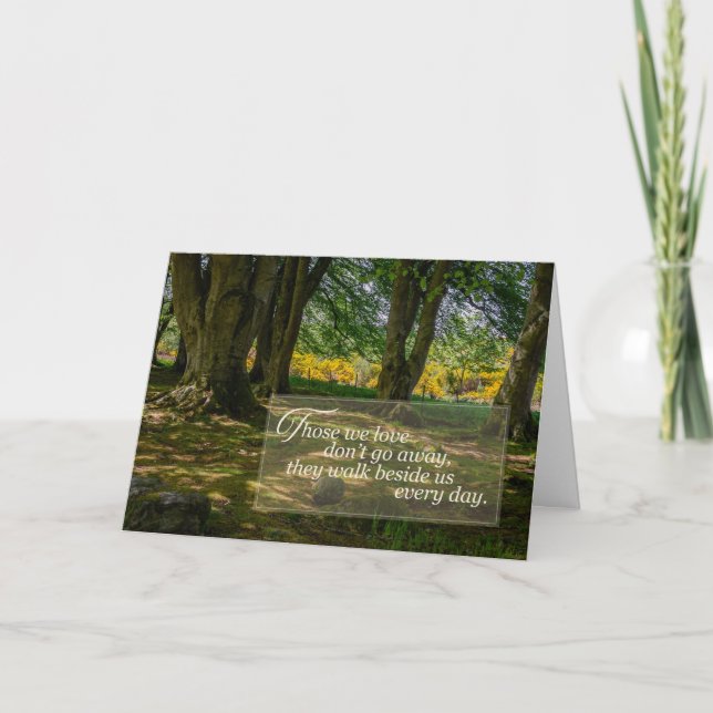 Sympathiekarte | Serene Forest Glade Grußkarte Karte (Vorderseite)
