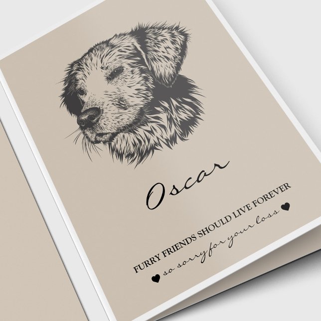 Sympathiekarten für Haustiere | Best Friend Retrie Karte (Pet Loss, Pet Memorial, Dog Lover, Pet Sympathy Card for a Golden Retriever)