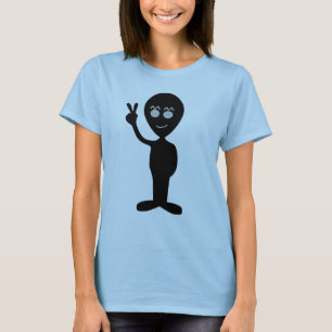 Sympathique panneau de paix alien T-shirt