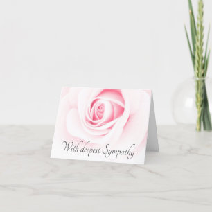 Sympathische Karten mit schöner, rosa Rose
