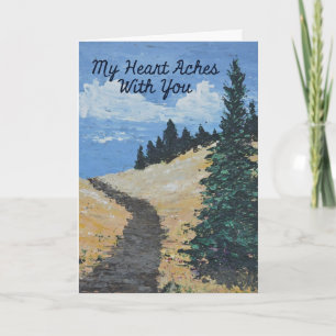 Sympathy Card Bergweg Karte