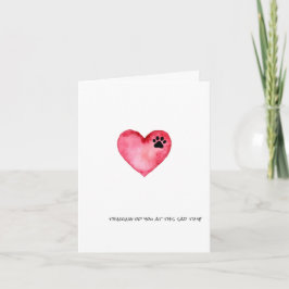 Sympathy Card - Denken Sie an Sie in dieser trauri Karte