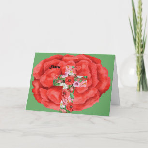 Sympathy Card für die Abreise der Schwester Dankeskarte