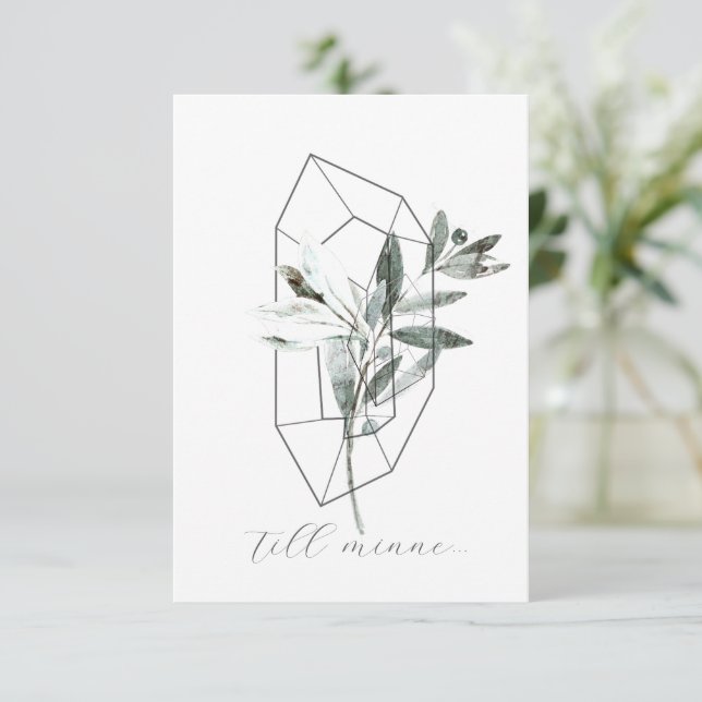 Sympathy Card Mitteilungskarte (Stehend Vorderseite)