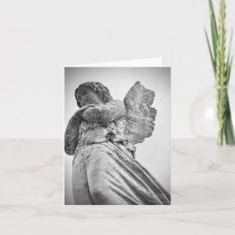 Sympathy Card Stone Angel 2 Bilder BLANK INSIDE Karte