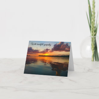 Sympathy Card Sunset Karte