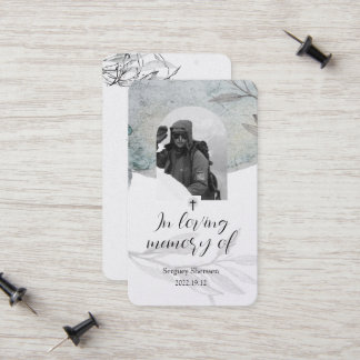 Sympathy Card Telefonnummerkarte