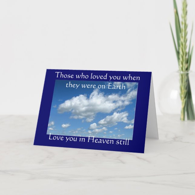Sympathy card: (Those who loved you) Karte (Vorderseite)