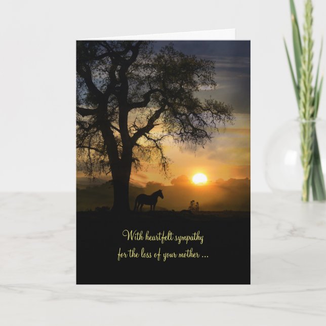 Sympathy Card Verlust der Mutter, Beileid für die  Karte (Vorderseite)