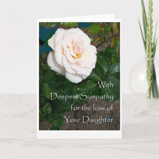 Sympathy Card Verlust der Tochter Karte (Vorderseite)