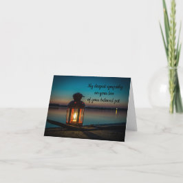 Sympathy Card - Verlust eines Begleiters Karte