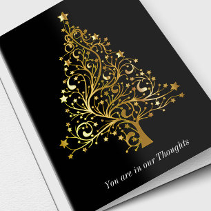 Sympathy Cards Weihnachten   Goldbaum