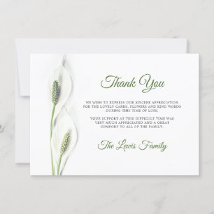 Sympathy Funeral Calla Lily Flower Merci PHOTO