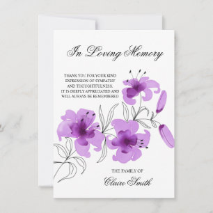 Sympathy Funeral MERCI Lily Floral PHOTO