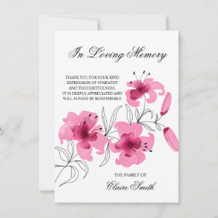 Sympathy Funeral MERCI Lily Floral PHOTO