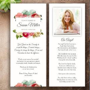 Sympathy Funeral Thank You Cartes Floral Photo
