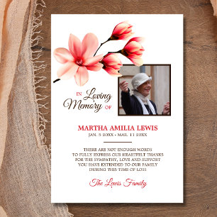 Sympathy Love Mémoire Floral MERCI   PHOTO