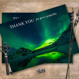 Sympathy Memorial Nature Funeral Carte de remercie