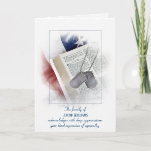 Sympathy Merci Chien Tags et carte biblique