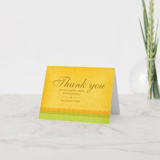 Sympathy Thank You Dankeskarte
