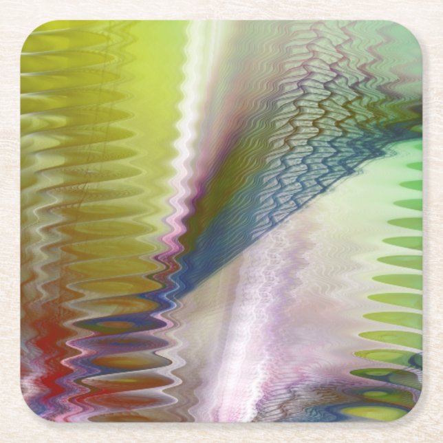 Symphonic II Rechteckiger Pappuntersetzer (Vorderseite)