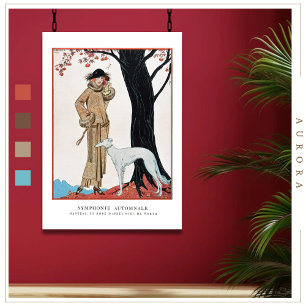 Symphonie d'automne 1922 par George Barbier Poster