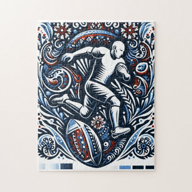 Symphonie de football d'art populaire" Puzzle (Vertical)