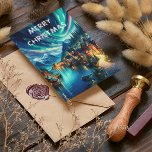 Symphonie de nuit : Carte de Noël Lake Serenity