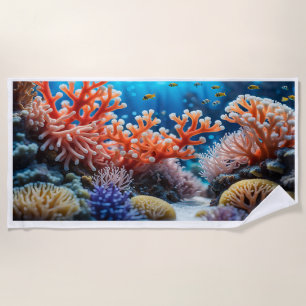 Symphonie des fonds marins : Serviette de plage de