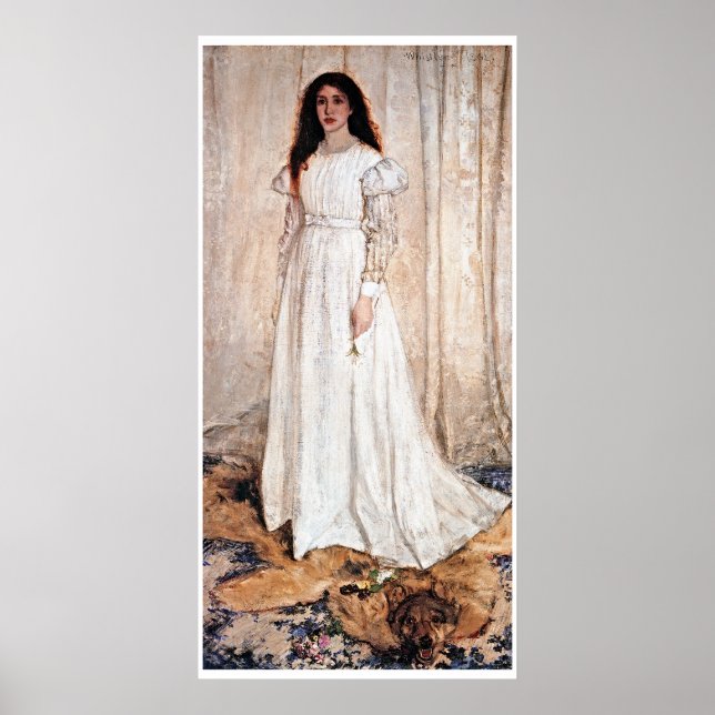 Symphonie En Blanc Par Whistler Poster (Devant)