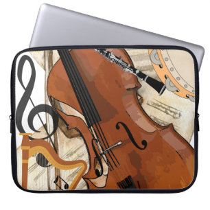 Symphonie von Instrumenten Laptopschutzhülle