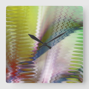 Symphonisches II Quadratische Wanduhr